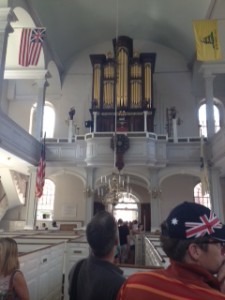 View Inside the Old North Church