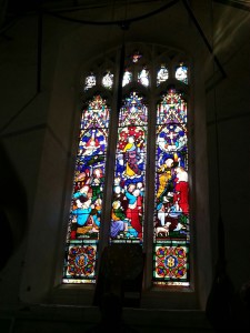 Stained Glass Window in one of the Churches