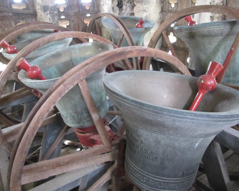 Bells at All Saints' Marsworth in the 'Up' position