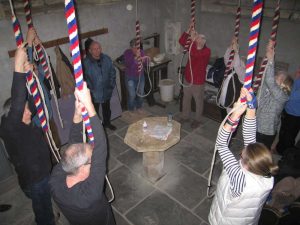 Ringing at Saintbury - Photograph by Mike Rigby